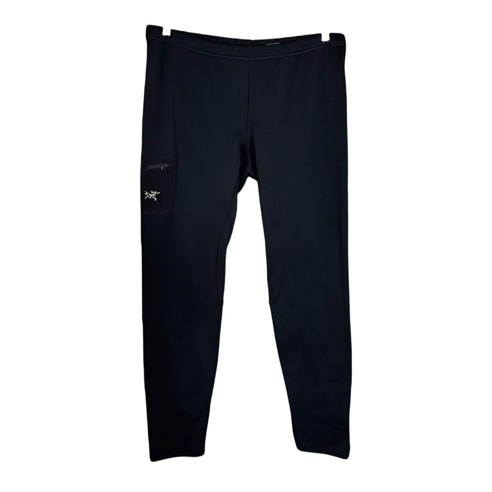 Arcteryx‎ Rho AR Bottom Mens XXL Black Fleece Base Layer Pants Leggings CA 34438